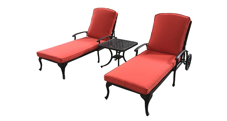 Cast Aluminum Patio Furniture Outdoor Garden Furniture Chaise Lounge