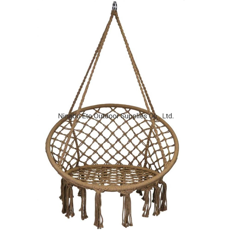 Cotton Rope Nest Swing Chair Hammock Hanging Swing with Tassel