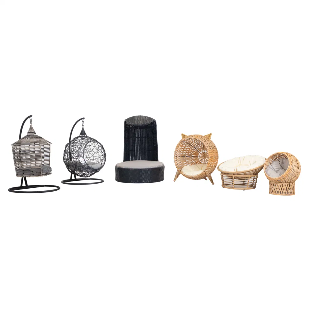 Pet Series Rattan Swing Egg Wicker Hanging Chair Swing Chair