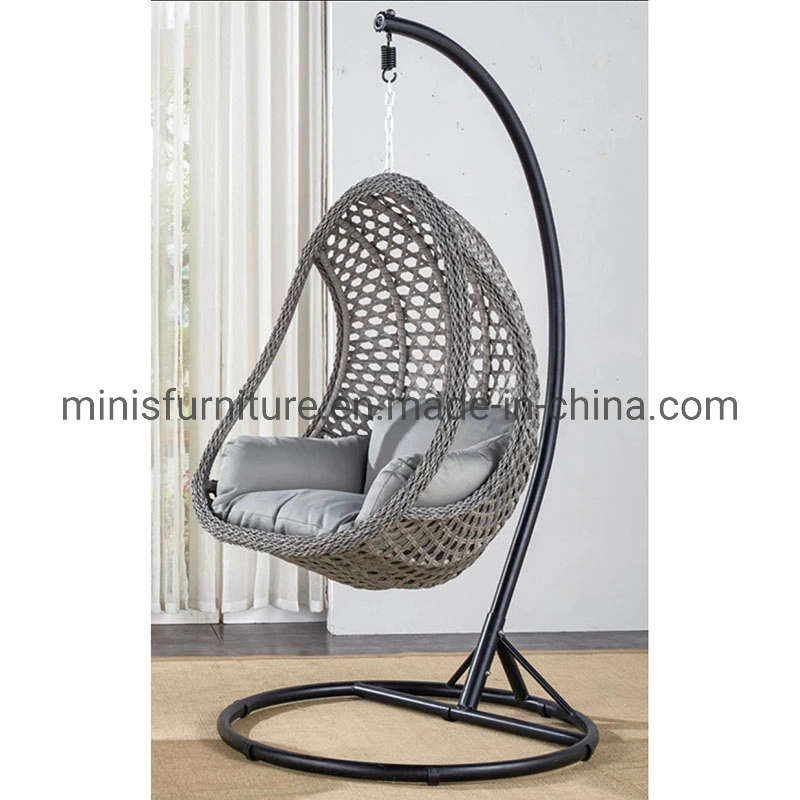 (MN-OSF25) Chinese Wholesale Outdoor Furniture Rattan Egg Swing Garden Chair