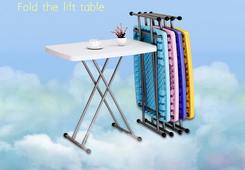 HDPE Quality Steel Outdoor Furniture Extendable Folding Table
