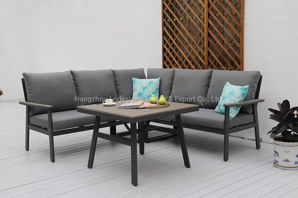 Beautiful Design Outdoor Furniture Sofa Set Aluminium Garden Corner Sets Outdoor Sofa Set