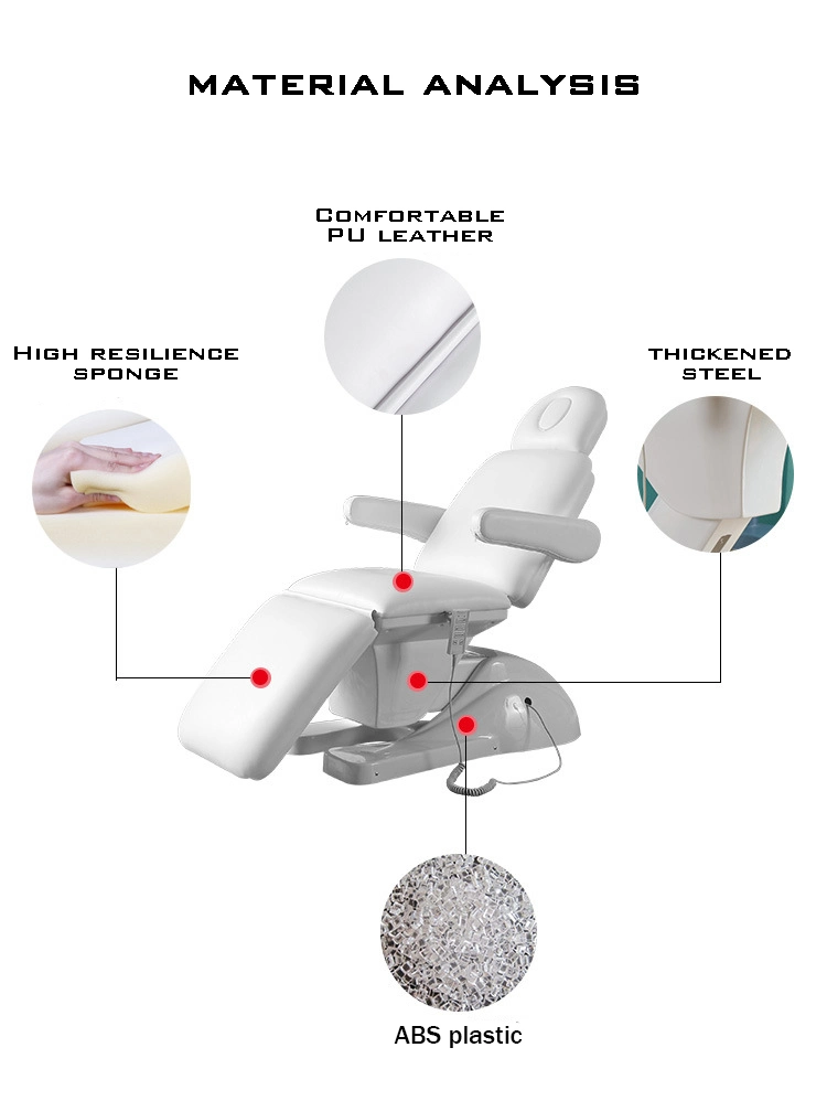 Hochey Adjustable SPA Medic Facial Physiotherapy Osteopathic Electric Treatment Table Podiatry Chair Me