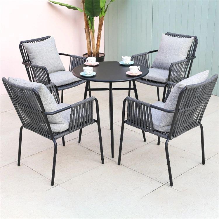 Vintage Garden Furniture Balcony Patio Bistro Set Outside Table and Chairs Outdoor Restaurant Furniture