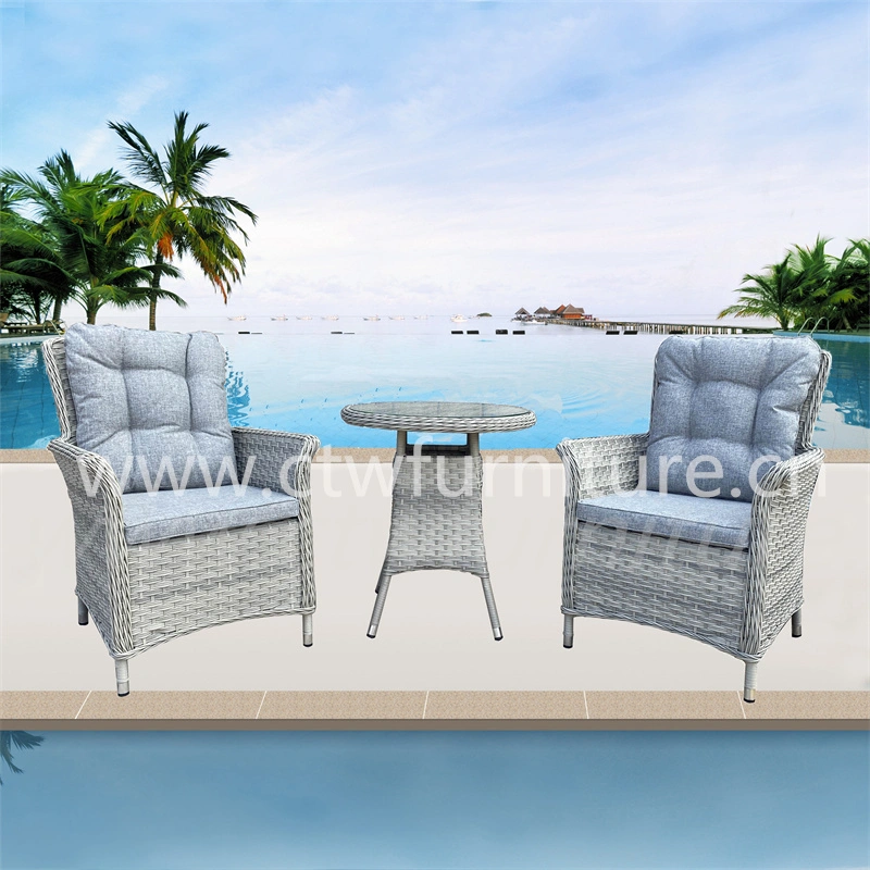 Rattan Woven Furniture Sofa Chair Aluminium Garden Rope Wicker Patio Balcony Outdoor