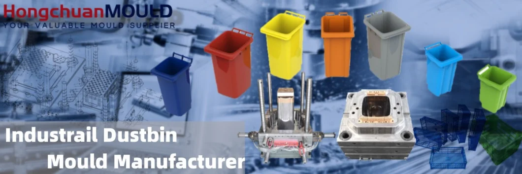 Plastic Industrial Sorting Dustbin Garbage Bin Injection Mould Maker