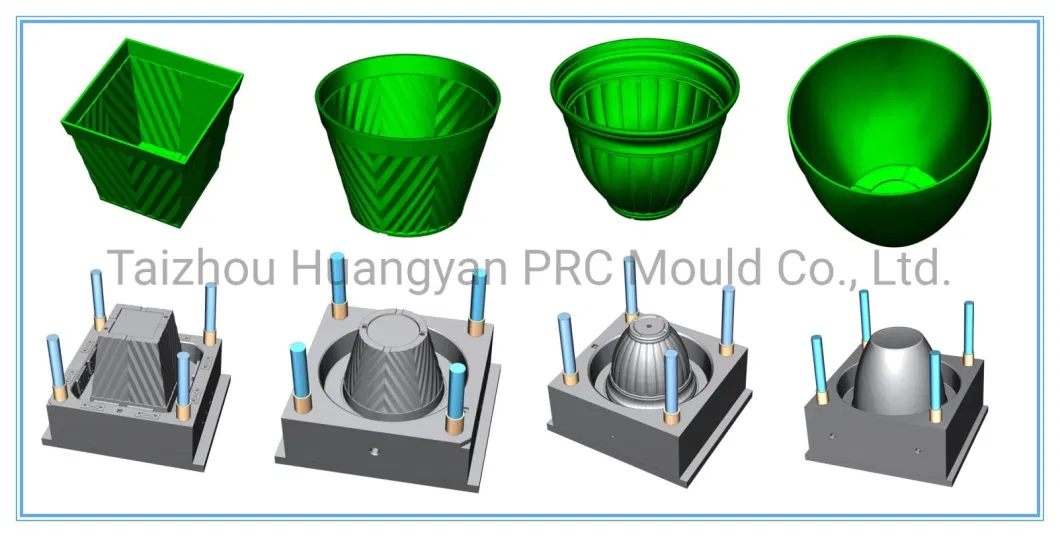 Plastic Garden Container Box Square Round Shape Flowerpot Mould Maker