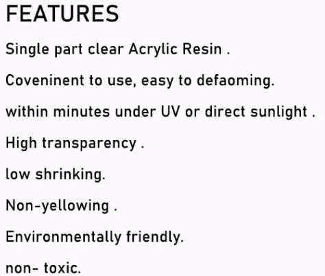 UV Resin Solar Curing Epoxy Resin for Resin Mold Jewelry Makingsuper Transparent No Yellowing