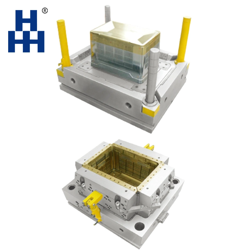 Plastic PP HDPE Crate Storage Injection Mould