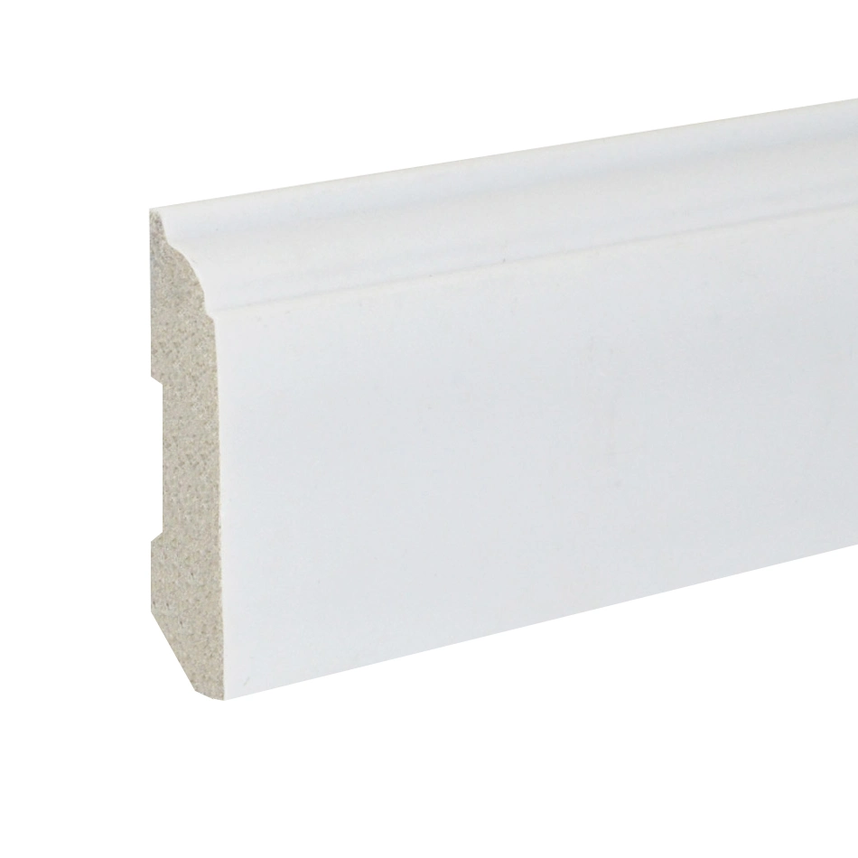 Waterproof White Indoor Use Polystyrene PS Baseboard Moulding