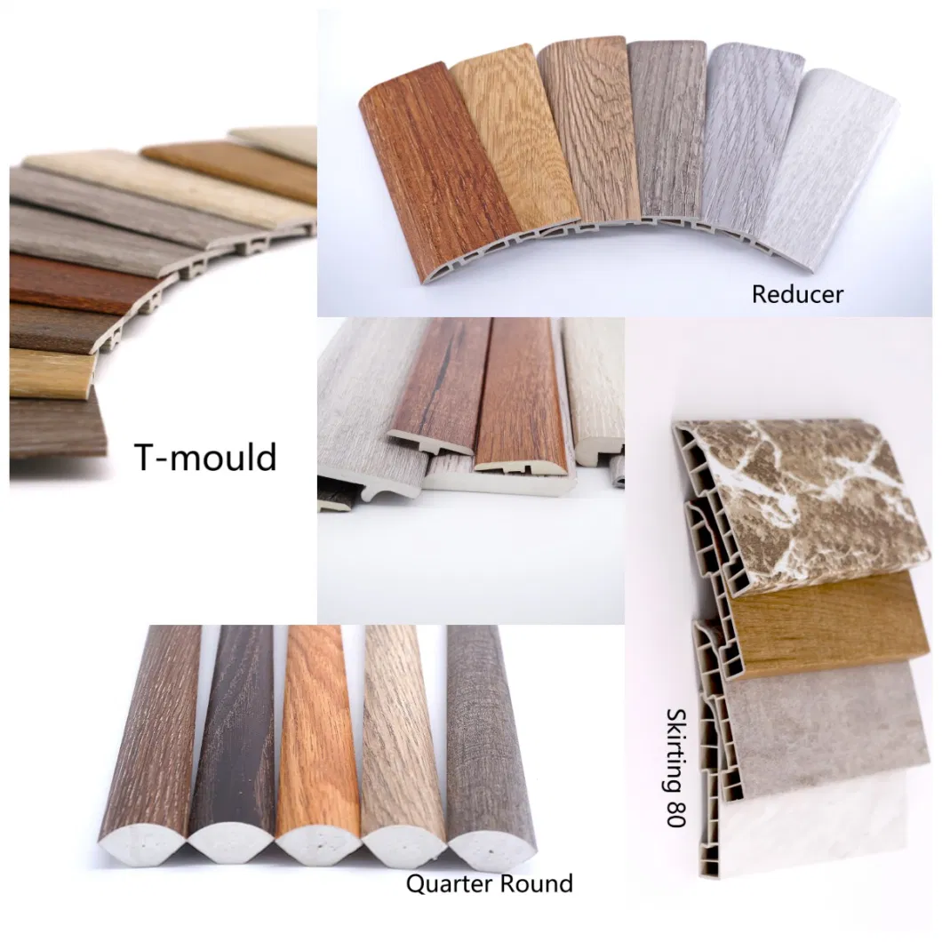Factory Supplier Vinyl Wall Polystyrene Baseboard Trim Spc Skirting 60 Board Moulding