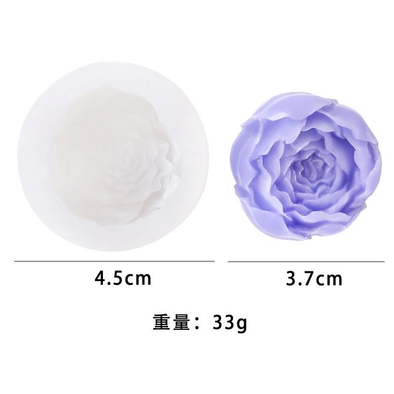 New Silicone 3D Drip Molds DIY Flower Aroma Candle Mold Silicone Plaster Molds