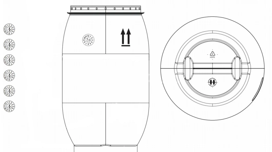 China 500ml 1L 2L 3L 4L 5L 10L Extrusion Blowing Molding Moulding Tank Barrel Drum Plastic HDPE Bottle Blow Mold Mould