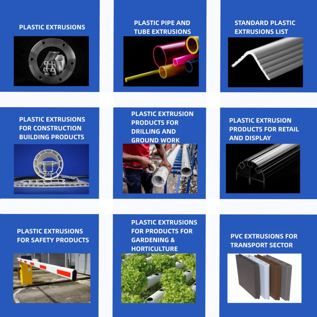 Factory Direct Excellent Quality Water Supply Extrusion Profile Customized Mouldings Plastic