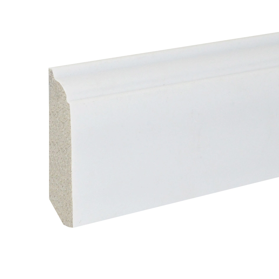 Waterproof White Indoor Use Polystyrene PS Baseboard Moulding