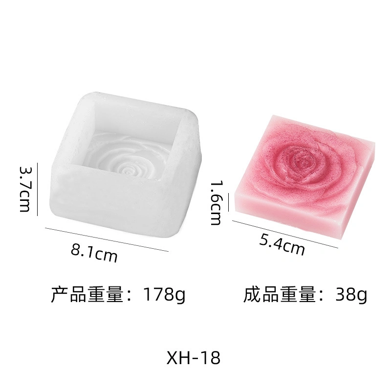 New Silicone 3D Drip Molds DIY Flower Aroma Candle Mold Silicone Plaster Molds