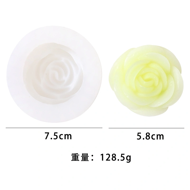 New Silicone 3D Drip Molds DIY Flower Aroma Candle Mold Silicone Plaster Molds