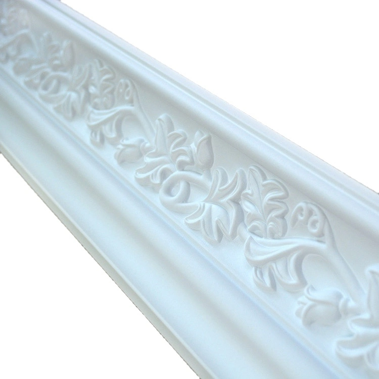 Rose Flower Cornice Good Quality Polyurethane Flower Crown Molding for Interior Decoration Width 98mm and 132mm