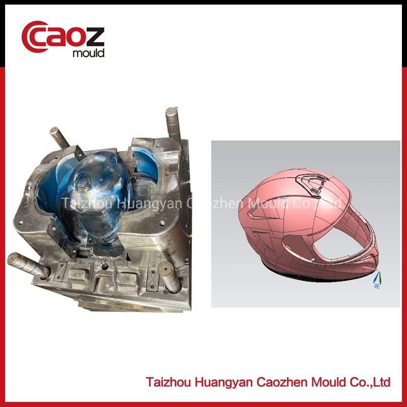 Plastic Helmet Injection Mould with Visor Mechanism Outer Plate