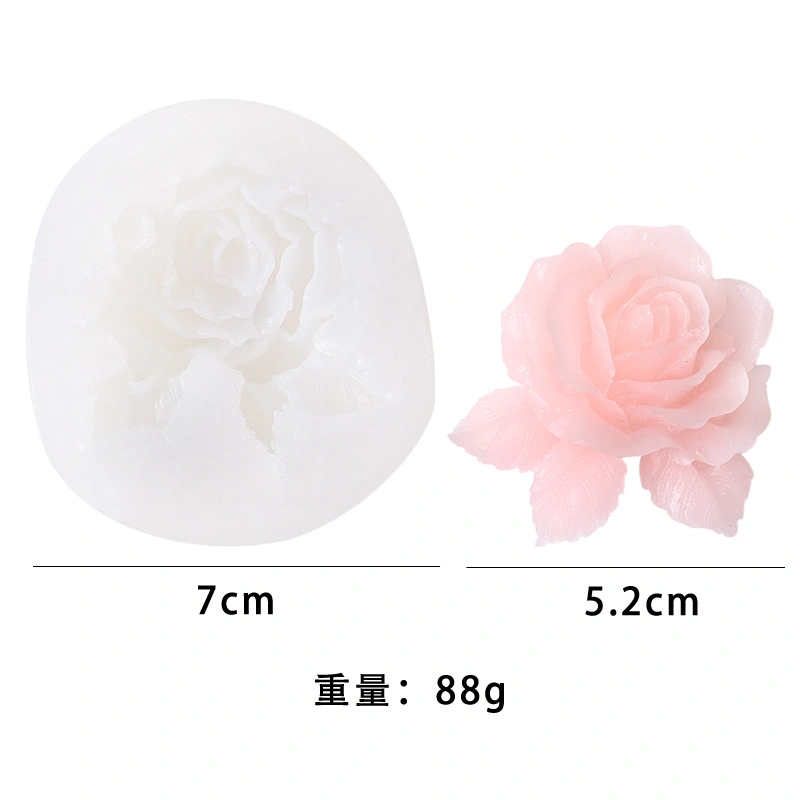 New Silicone 3D Drip Molds DIY Flower Aroma Candle Mold Silicone Plaster Molds