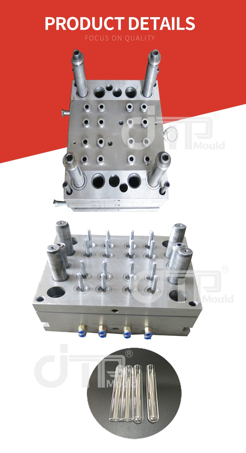 Taizhou High Quality Injection Multi Cavities Plastic Test Tub Mold Making