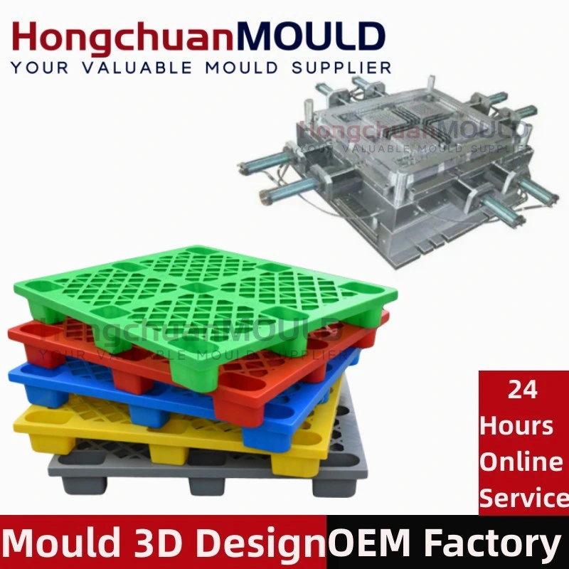 Heavy Duty Euro HDPE Large Stackable Reversible Plastic Pallet Moulds