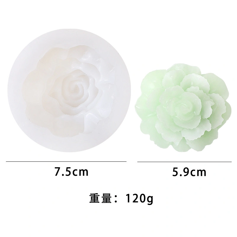 New Silicone 3D Drip Molds DIY Flower Aroma Candle Mold Silicone Plaster Molds