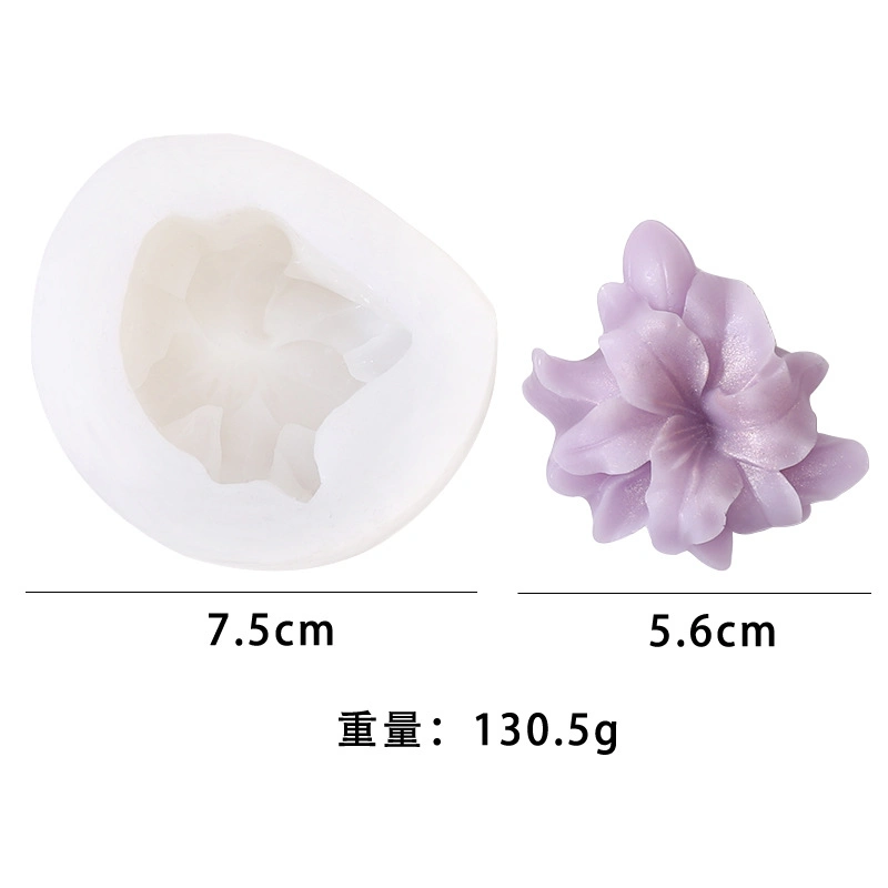 New Silicone 3D Drip Molds DIY Flower Aroma Candle Mold Silicone Plaster Molds