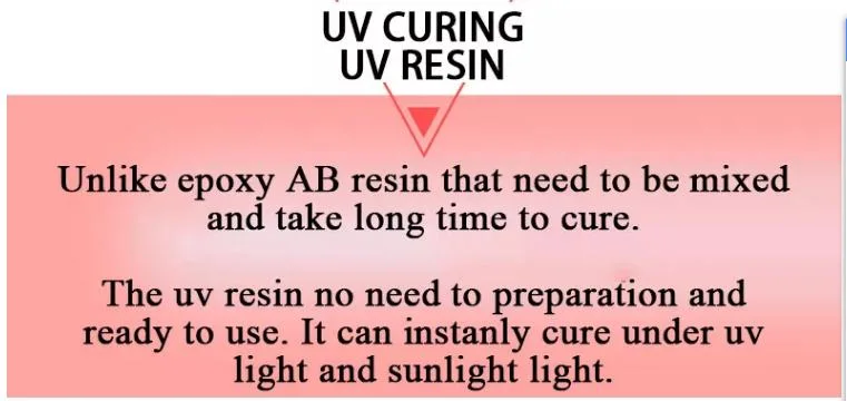 UV Resin Solar Curing Epoxy Resin for Resin Mold Jewelry Makingsuper Transparent No Yellowing