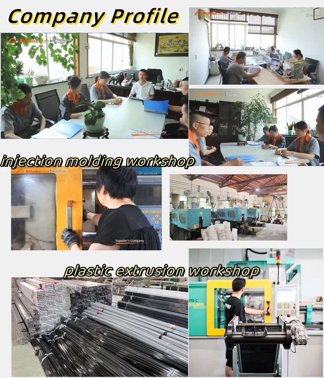 Factory Direct Excellent Quality Water Supply Extrusion Profile Customized Mouldings Plastic