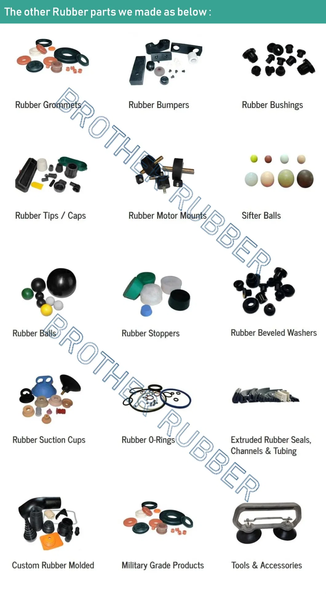Compression Molding Custom Molded Rubber Part/Silicone Rubber Molding