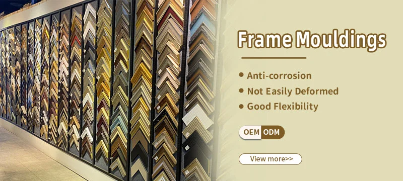 Art Golden Polystyrene Plastic Picture Frame Moulding PS Mirror Frame Moulding