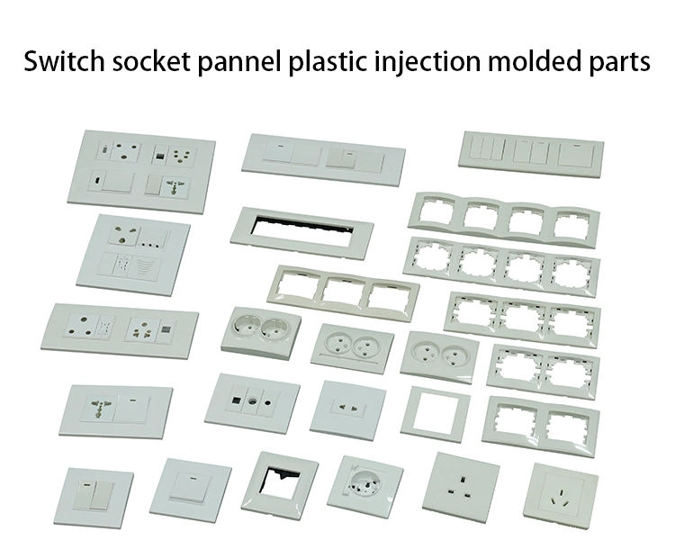 Custom Mould Electrical Socket Wall Light Switch Cover Molding Plastic Shell Injection Mould/Touch Smart Switches Plastic Products Injection Mould Moulding
