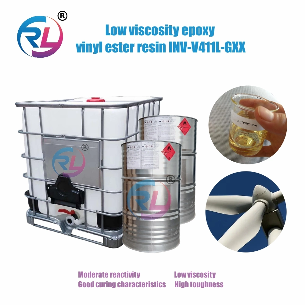 Low Viscosity Epoxy Vinyl Ester Resin Inv-V411L-Gxx for Vacuum Injection Molding Process