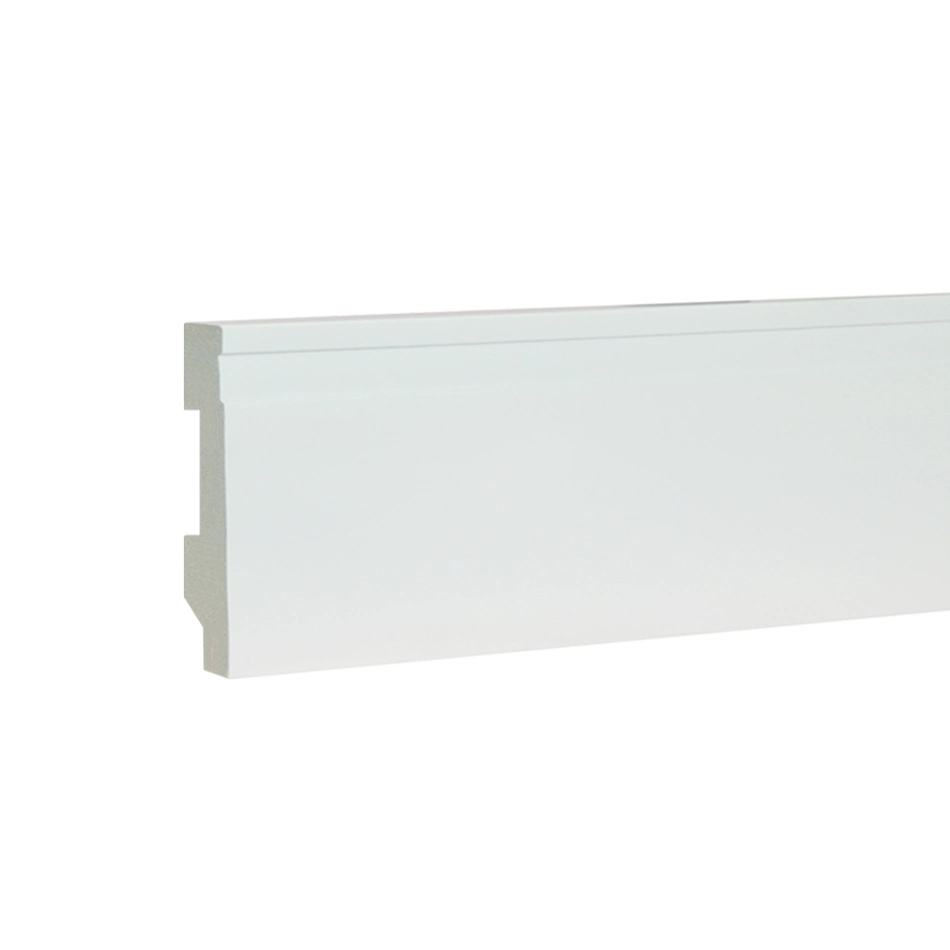 Waterproof White Indoor Use Polystyrene PS Baseboard Moulding