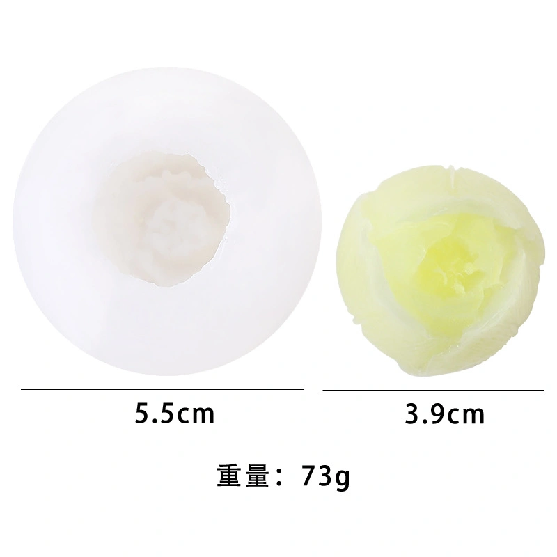 New Silicone 3D Drip Molds DIY Flower Aroma Candle Mold Silicone Plaster Molds