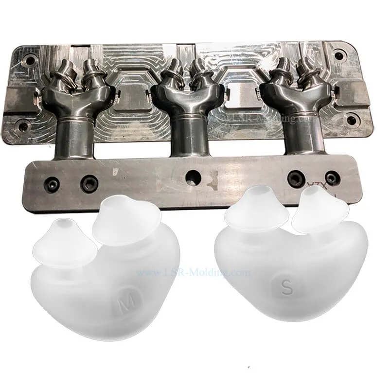 Medical Grade Silicone Low-Flow System Nasal Cannula by Liquid Silicone Rubber Injection Molding