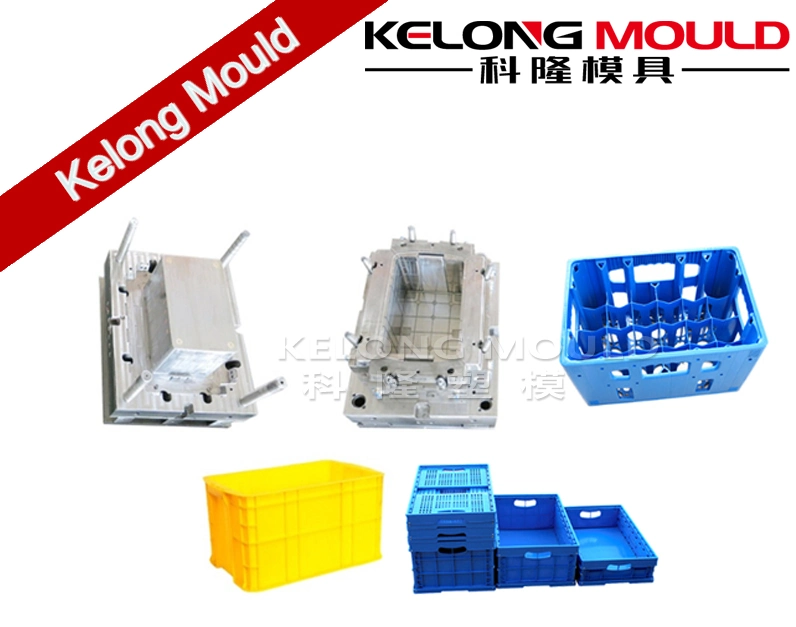 Plastic Resin Crate Mold Tool Storage Turnover Box Injection Mould