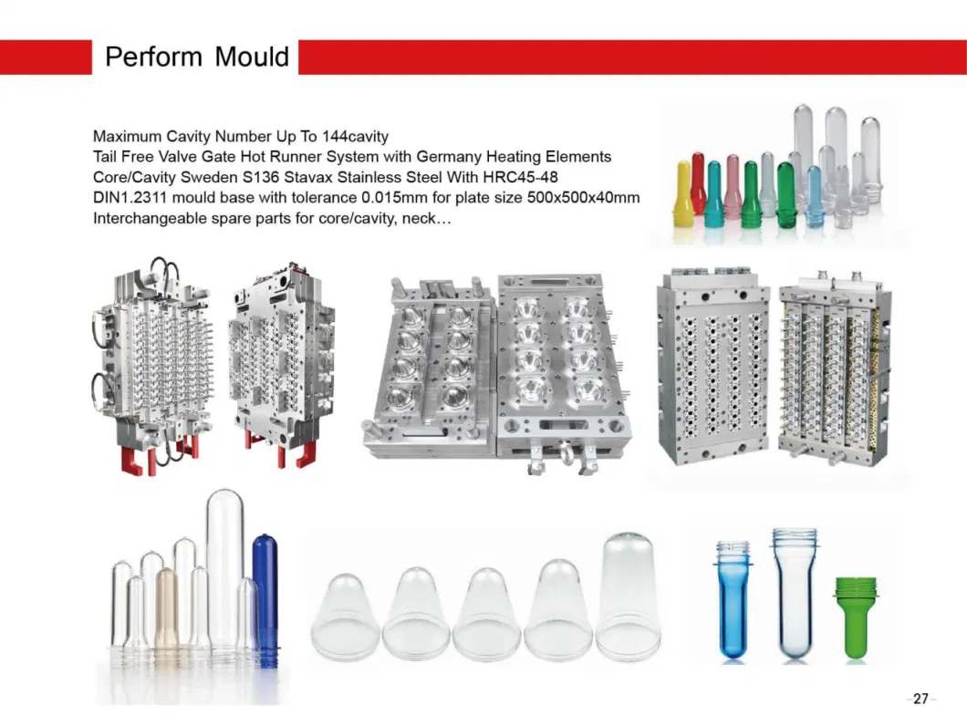 Preform Mold Core Pet Preform Machine Injection Molding Preform Molding Machine