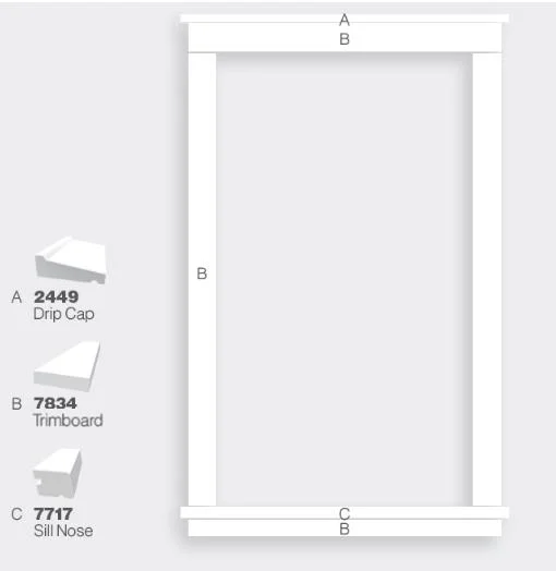 PVC Drip Cap Moulds for PVC Window Frame