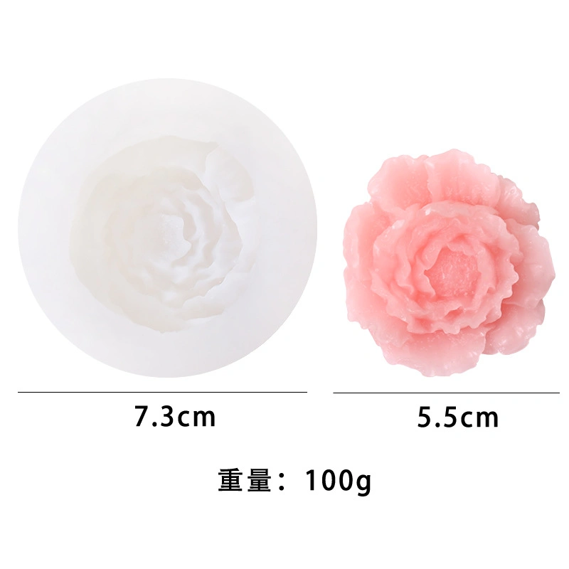 New Silicone 3D Drip Molds DIY Flower Aroma Candle Mold Silicone Plaster Molds
