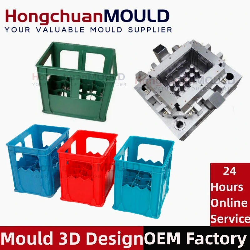 Stackable Beer Bottles Plastic Crates Molds 24 Bottles Plastic Crate Injection Mould