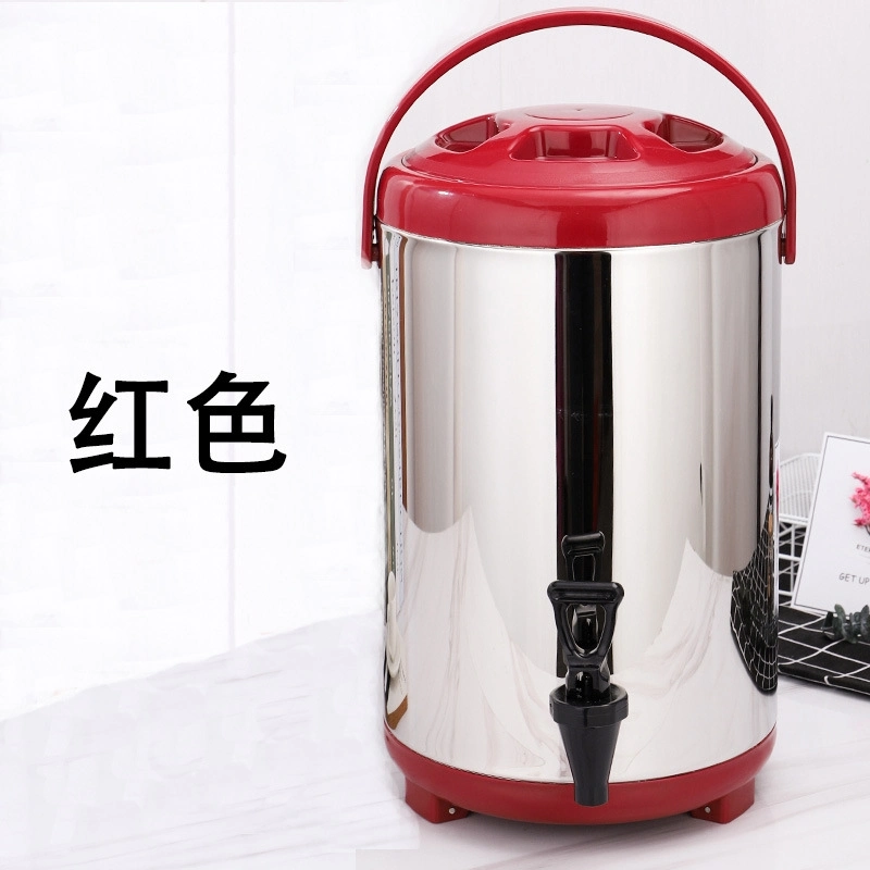 Boba Tea Shop Use Colorful Coffee Thermal Preservation Barrel Bucket in Round Square Shape