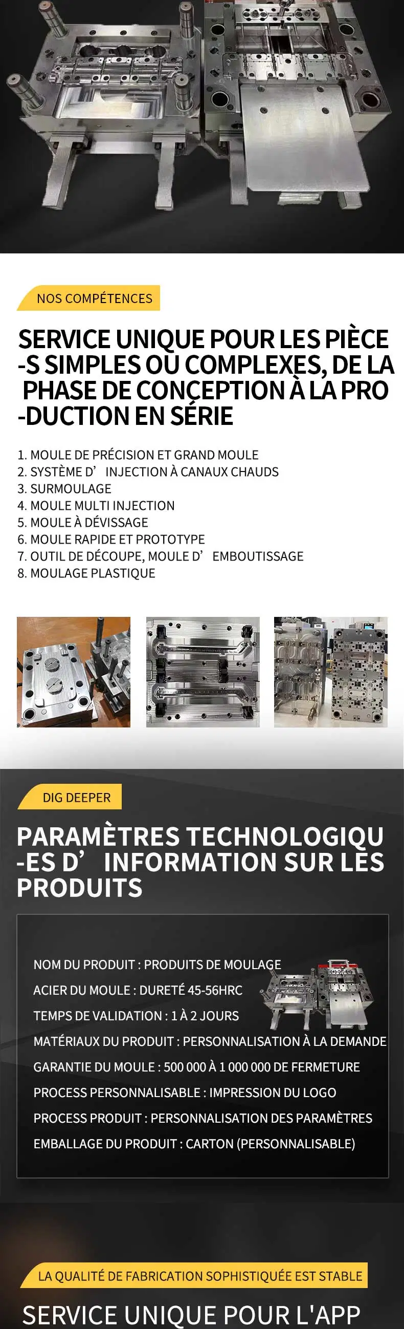 Plastic Injection Mould Manufacturer Spare Auto Plastic Parts Silicone Mould