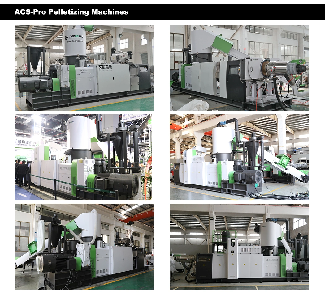 PP PE HDPE LDPE Plastic Pelletizing Machine Waste Plastic Granulator Recycling Machine