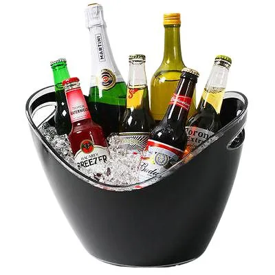 Promotional Customized High Quality Party Oval 8L 12L Ship Round Shape Wine Champagne Plastic Beer Ice Bucket