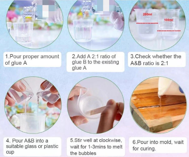 Epoxy Resin 2 to 4 Inch Pours UV Resistant Crystal Clear, Bubble Free 2: 1 for Art Casting Resin, River Tables Top, Bar Top, Mold Making, Live Edge Wood