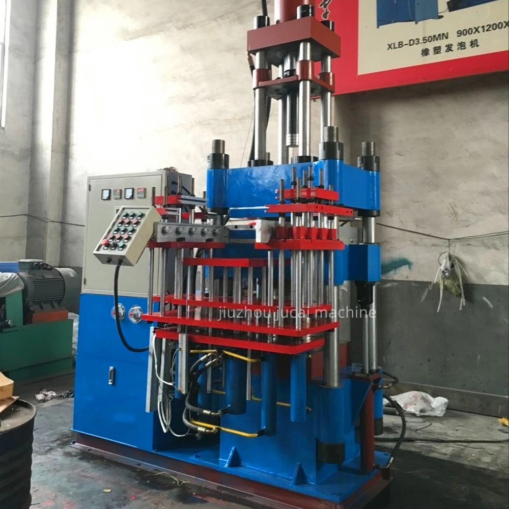 Automatic Material Feeding Rubber Heat Transfer Molding Press Machine, Rubber Hydraulic Vulcanizing Press, Silicone Rubber Injection Press