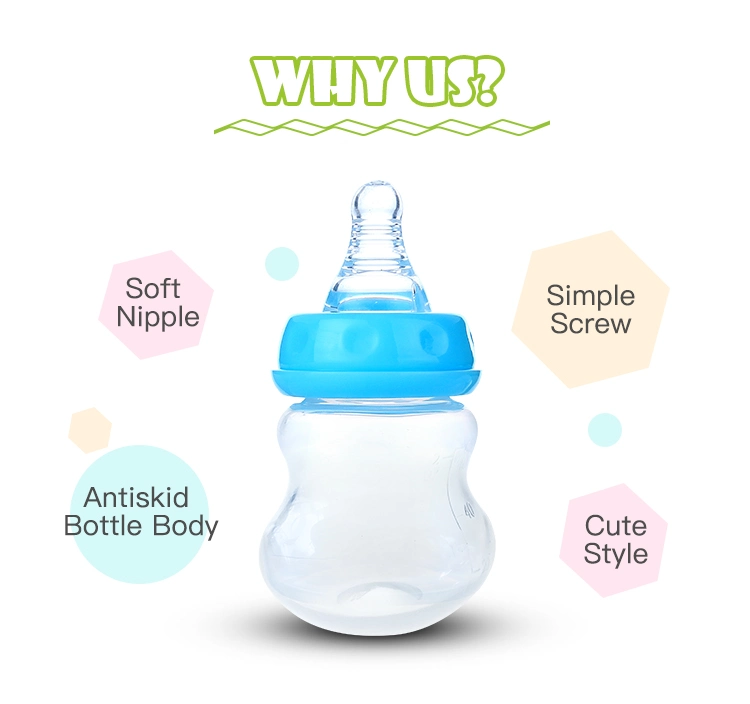 Mini 60ml Suitable Finger Shape Baby Milk Feeding Bottle PP Bottle