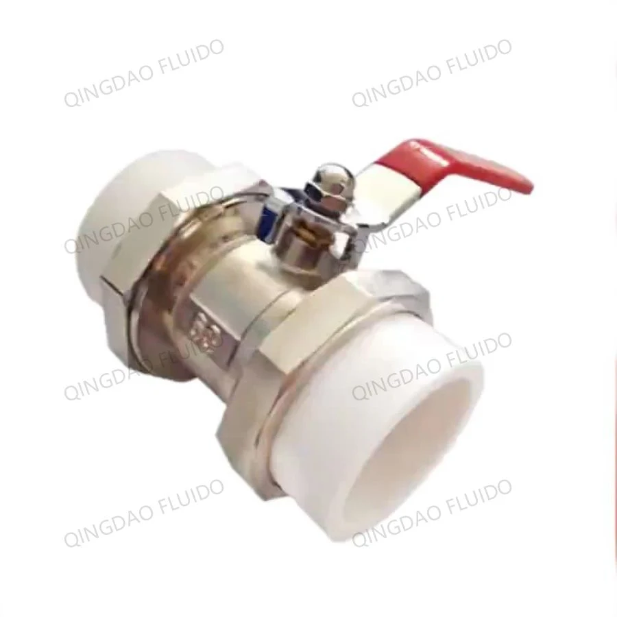 Plastic Factory Plumbing Materials PPR Pipes for Pipe Fittings All Types of PPR Fittings Double Union Brass Valve